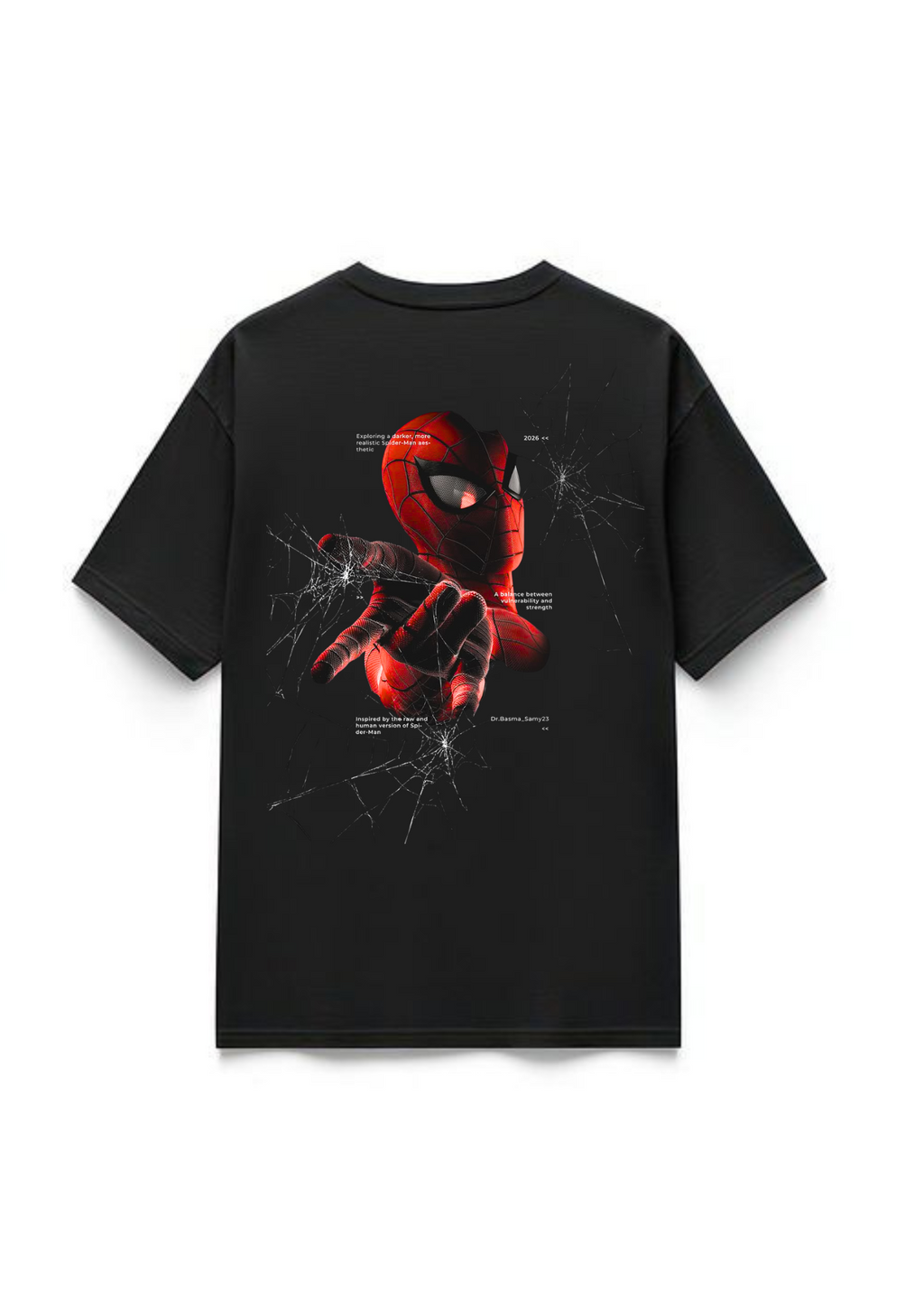Spider Man Embrace The Hero Within Premium Oversized T-Shirts | 85FASHIONSTORE
