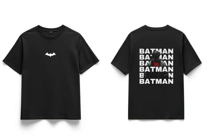 The Batman Men's Oversized Graphic T-Shirt - Black | 85FASHIONSTORE