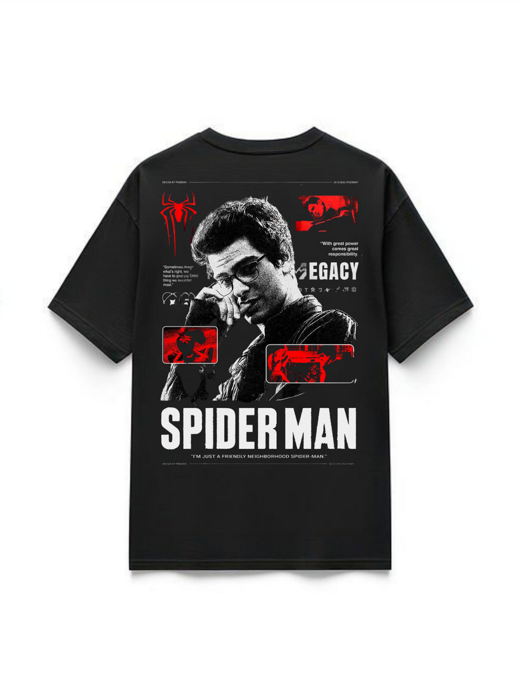 The Amazing Spider-Man Premium Oversized T-Shirts | 85FASHIONSTORE