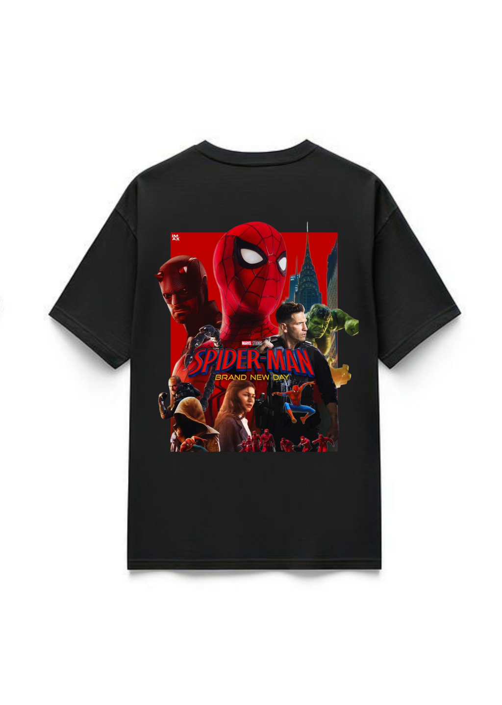Spider Man Bold New Era Premium Oversized T-Shirts | 85FASHIONSTORE