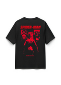 Spider Man Crimson Vigilante Energy Premium Oversized T-Shirts | 85FASHIONSTORE