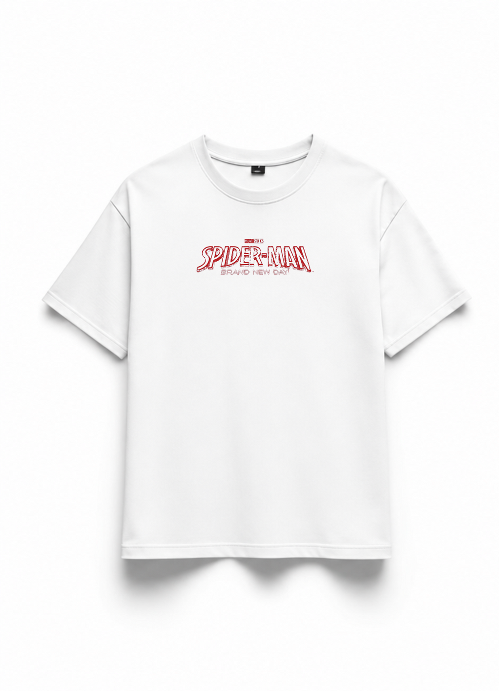 Spider Man Iconic Red Line Art Premium Oversized T-Shirts | 85FASHIONSTORE