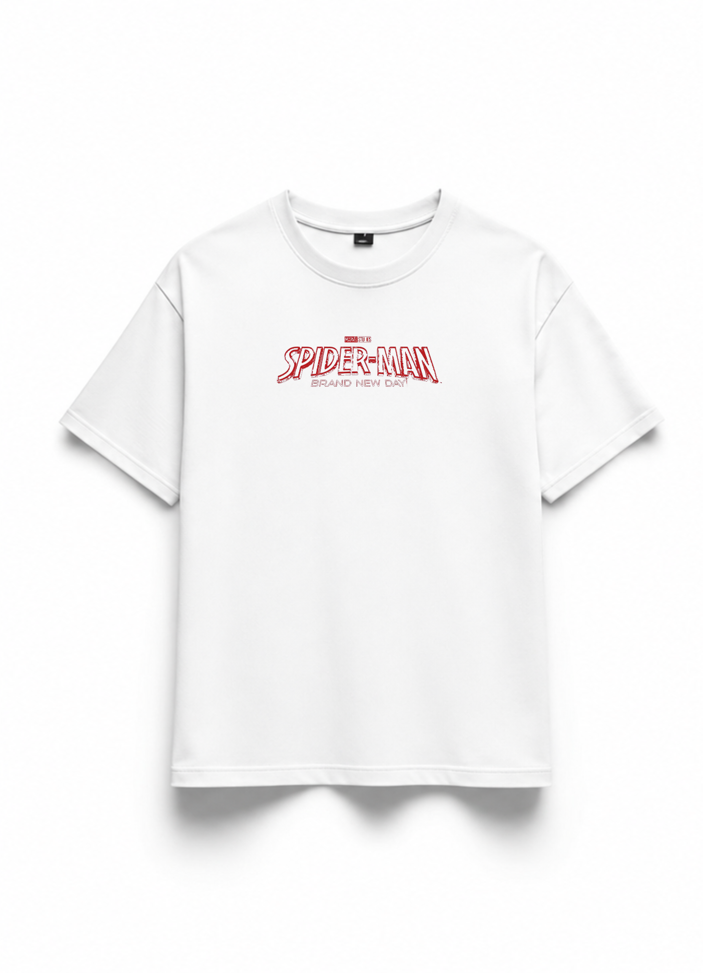Spider Man Iconic Red Line Art Premium Oversized T-Shirts | 85FASHIONSTORE