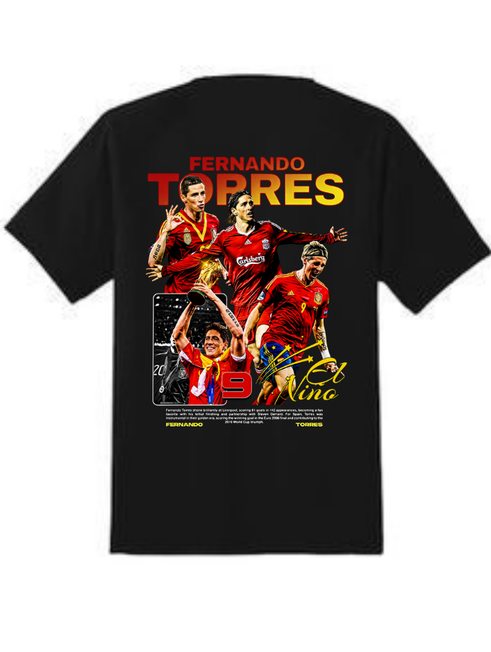 Fernando Torres "El Niño" Vintage Tribute Regular Fit T-Shirt | 85FASHIONSTORE
