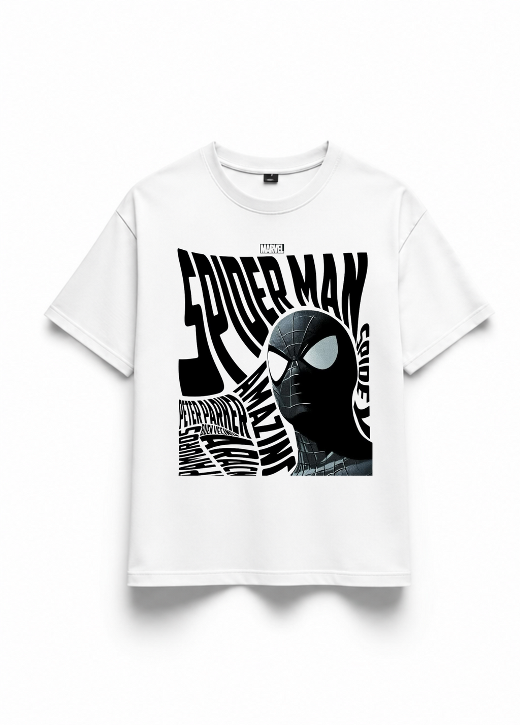 Spider Man Crimson Vigilante Energy Premium Oversized T-Shirts | 85FASHIONSTORE