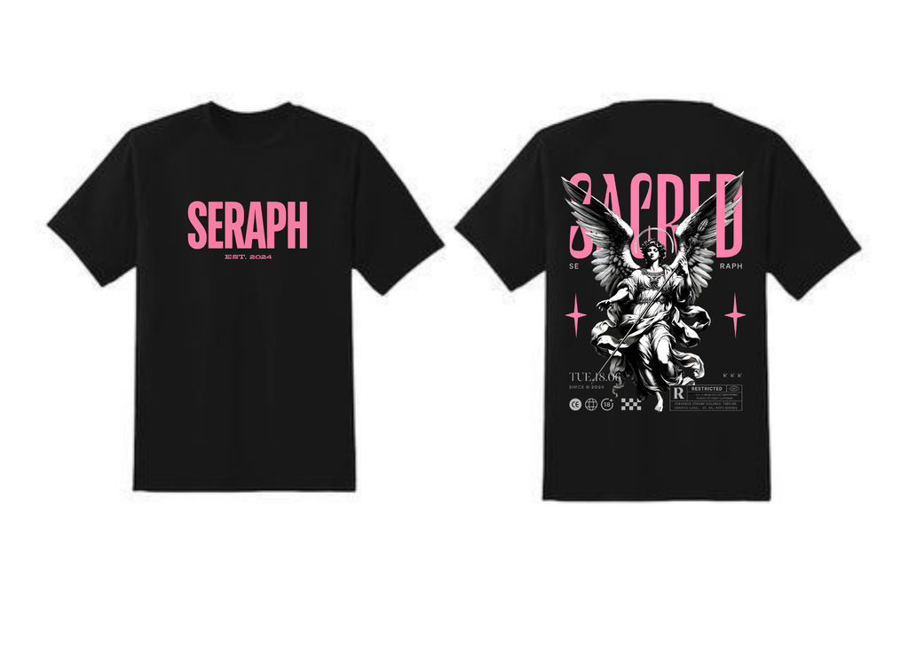 SERAPH Pink Premium Oversized T-Shirts | 85FASHIONSTORE