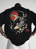 Traditional Japanese Koi Fish Graphic Premium Oversized T-Shirts | 85FASHIONSTORE