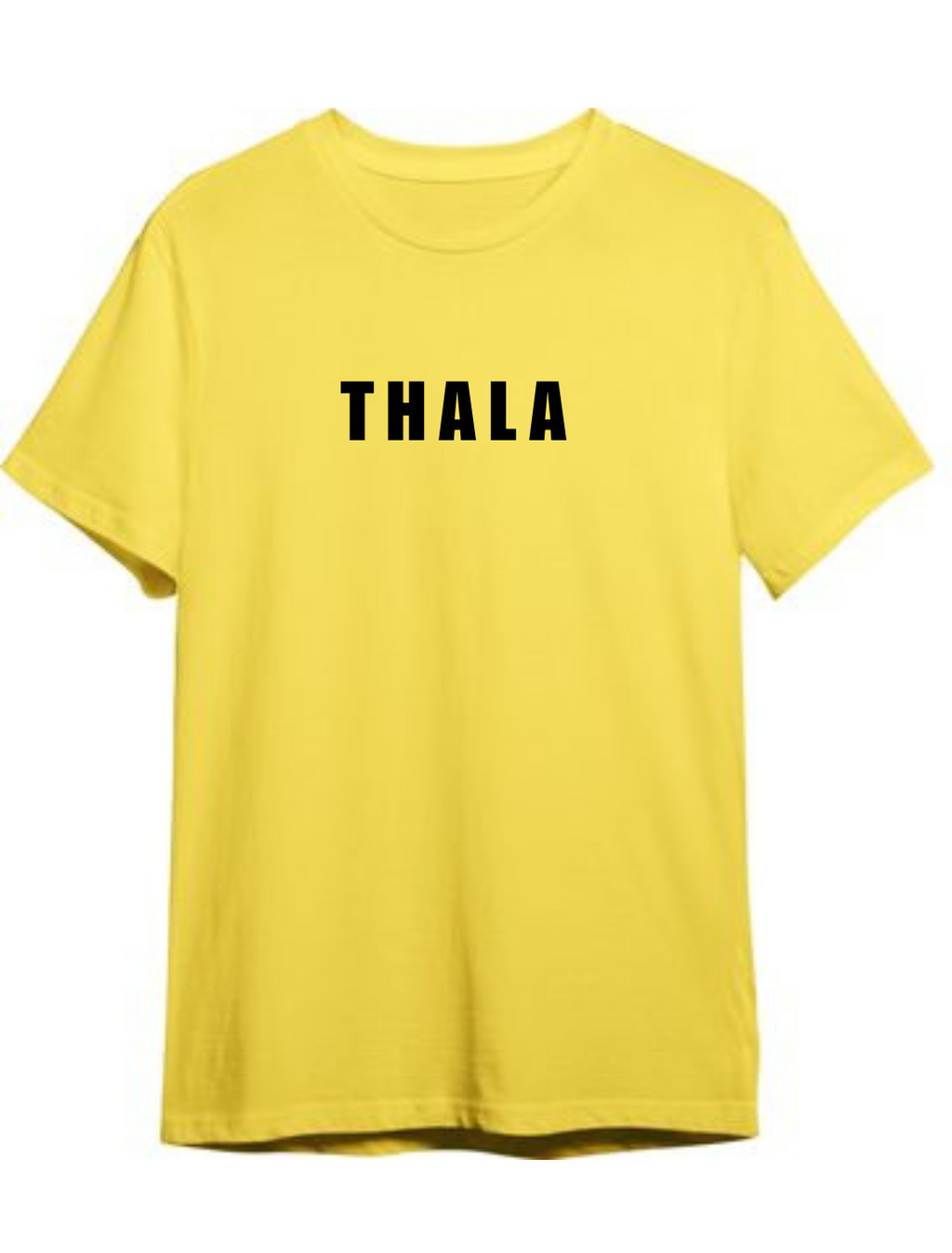 "Thala 7" Premium regular fit Yellow T-Shirt | 85FASHIONSTORE