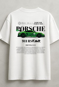 Porsche 911 RSR "Made for Perfection" Oversized T-Shirt - White | 85FASHIONSTORE