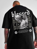 Renaissance "Blessed" Angelic Sculpture Premium Oversized T-Shirts | 85FASHIONSTORE