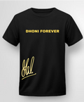 DHONI FOREVER Premium regular fit Black T-Shirt | 85FASHIONSTORE