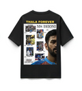 "Dhoni Forever" Black Premium Oversized T-Shirts | 85FASHIONSTORE
