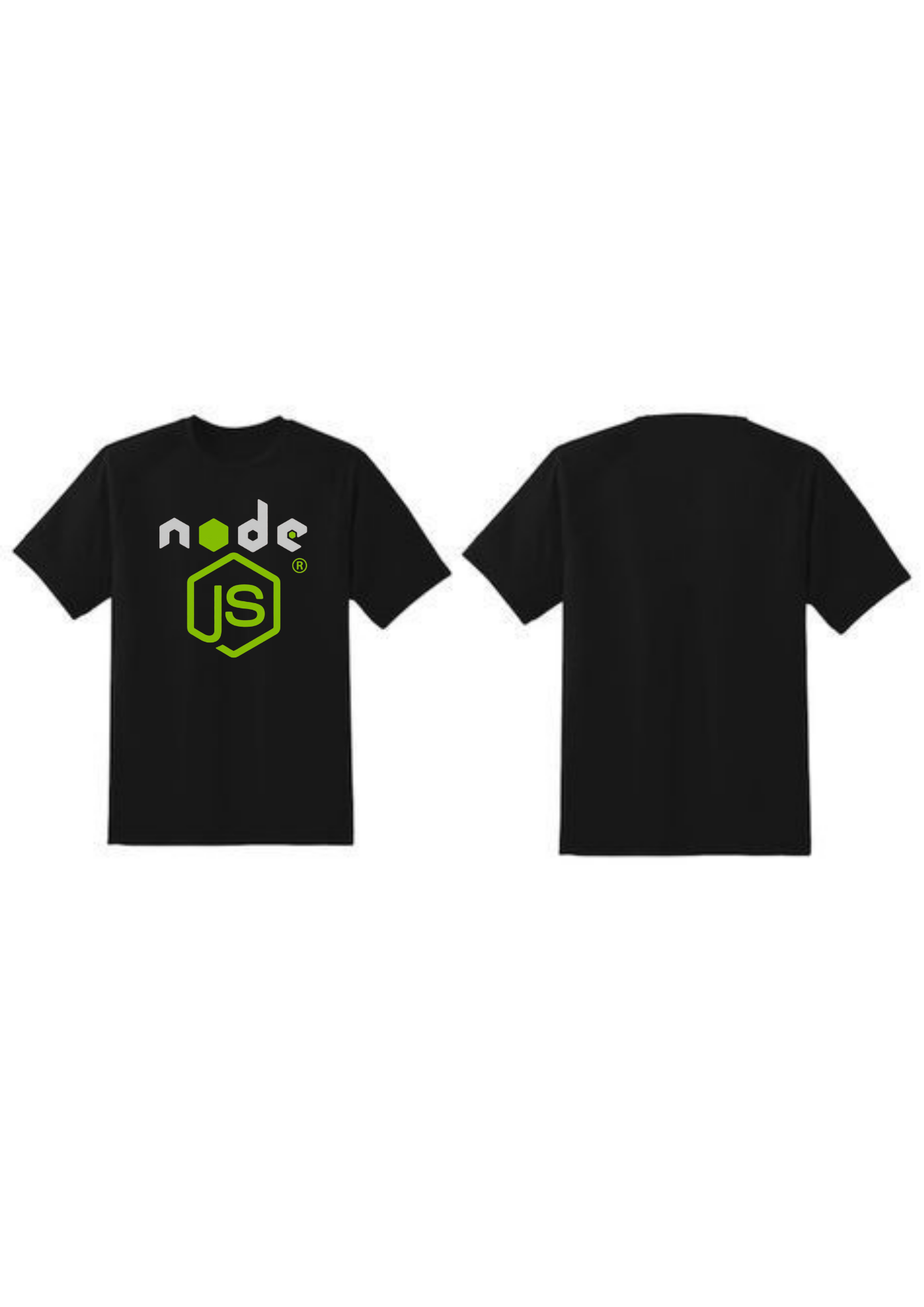 Node.js Tech Stack Graphic Regular Fit T-Shirt | 85FASHIONSTORE
