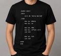 Assembly Language "Hello World" Graphic Regular Fit T-Shirt | 85FASHIONSTORE