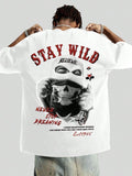 Stay Wild: Never Stop Dreaming Graphic Premium Overzied Graphic Tee | 85 FASHIONSTORE