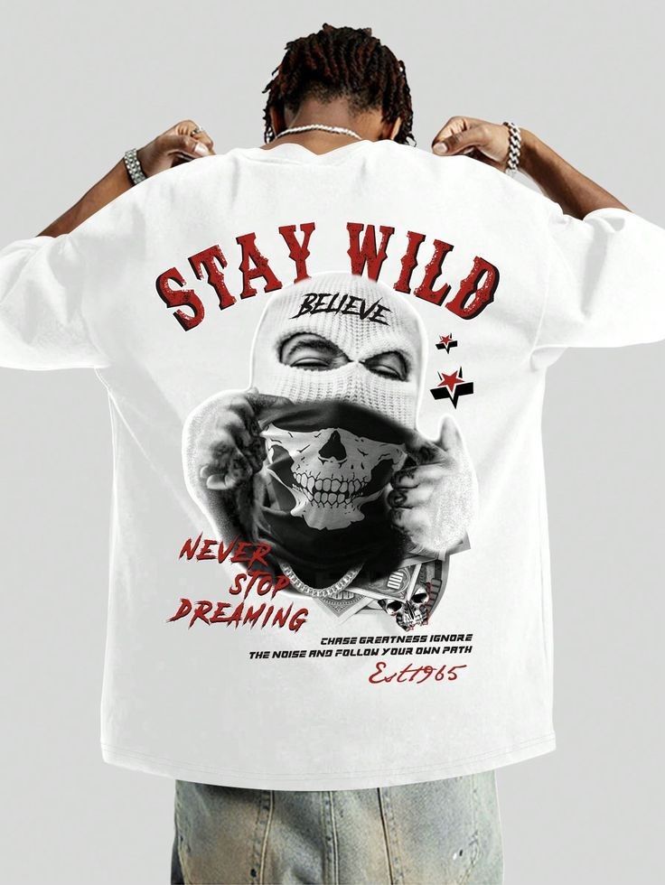 Stay Wild: Never Stop Dreaming Graphic Premium Overzied Graphic Tee | 85 FASHIONSTORE