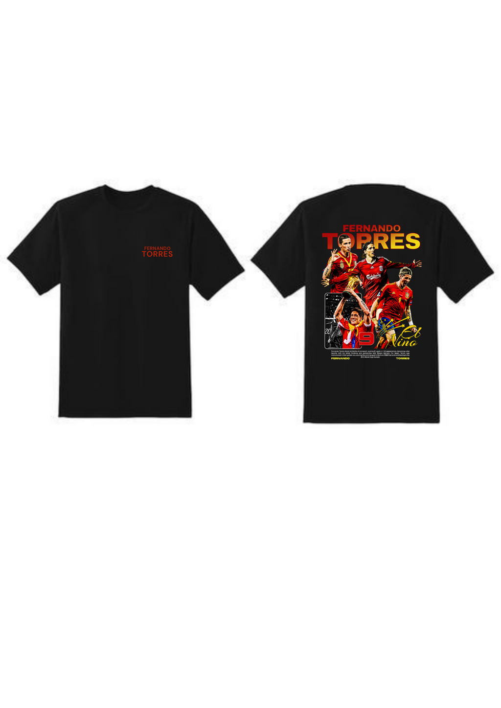 Fernando Torres "El Niño" Vintage Tribute Regular Fit T-Shirt | 85FASHIONSTORE