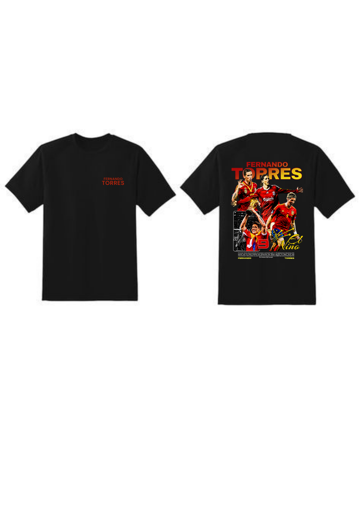 Fernando Torres "El Niño" Vintage Tribute Regular Fit T-Shirt | 85FASHIONSTORE