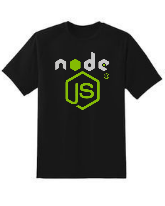 Node.js Tech Stack Graphic Regular Fit T-Shirt | 85FASHIONSTORE